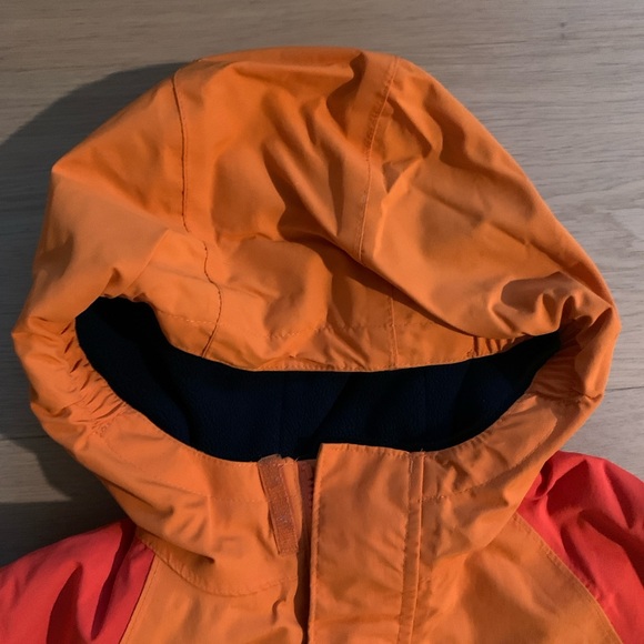 Lands’ End Kids Squall Parka L 10-12 Orange Waterproof Insulated Winter Coat - Picture 9 of 15